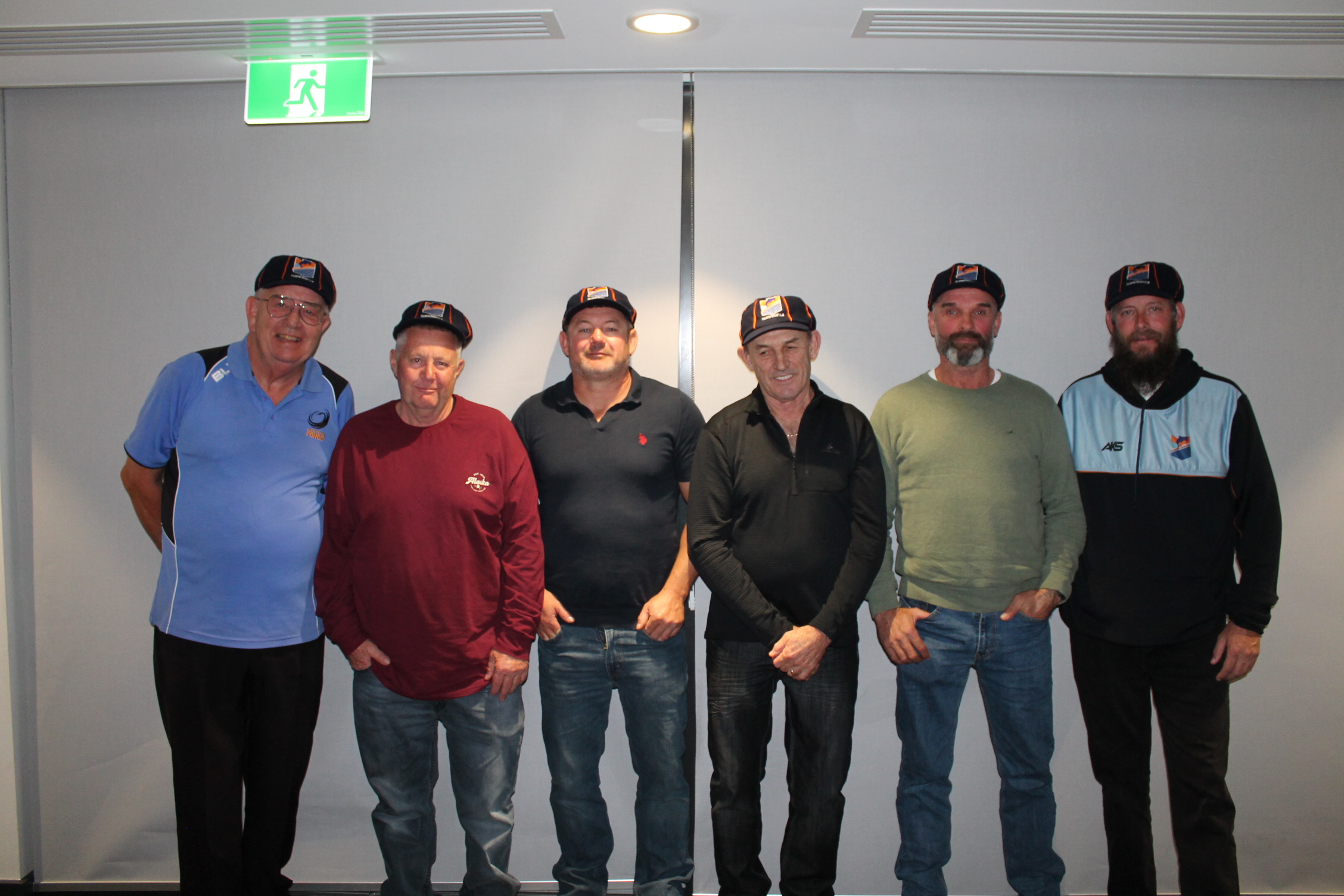 EHCC founding members: Allan Crook, Stan Wilson, Kevin Hall, Greg Campbell, Malcolm Corcoran and Chris Berry